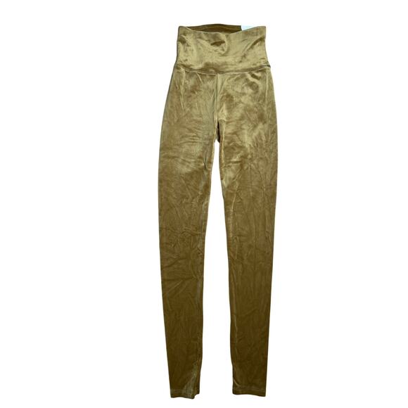 NWT Offline Aerie Gold Velvet Women Leggings Size Small - Picture 1 of 8